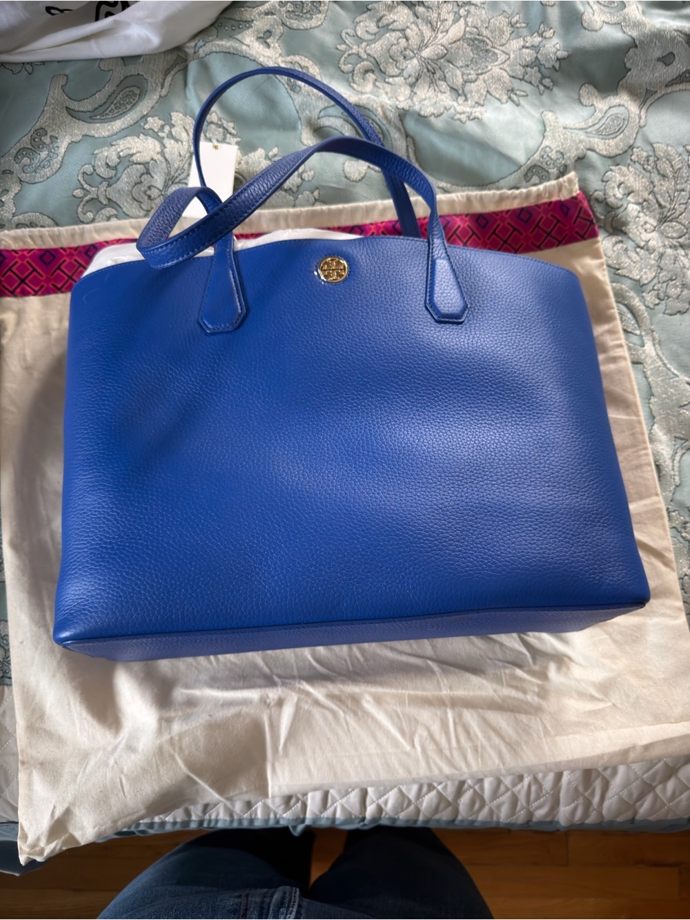 NWT PERRY TOTE BLUE